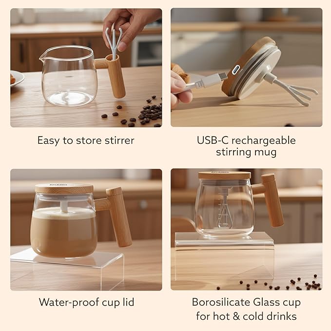 Electric Self-Stirring Coffee Mug